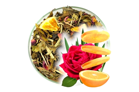 Herbata Biała PAI MU TAN RÓŻA I POMARAŃCZA (OT) (25g) Smak Pełen Inspiracji